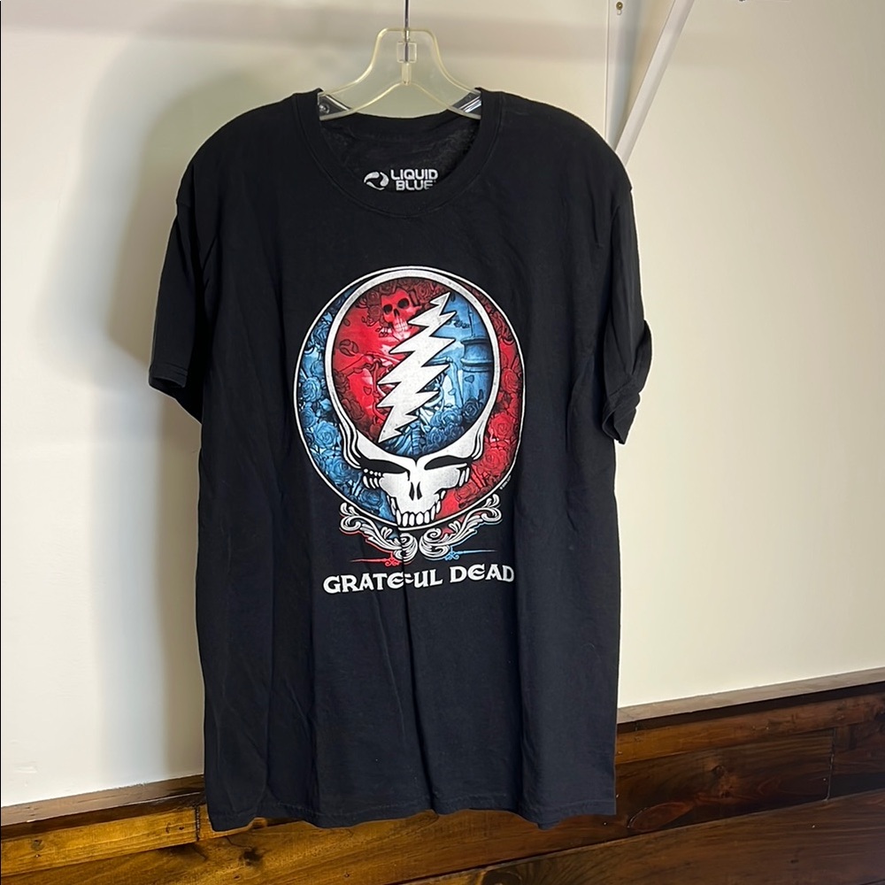 Liquid Blue‎ 2004 Black Grateful Dead Short Sleeve Tee- L